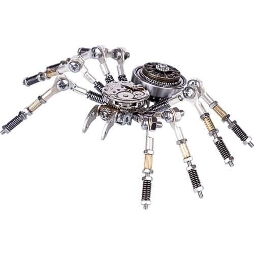 DIY Assemble Model Kit Metal Spider Model Ornaments Home Office Decor Art Creative Model Building Kits For Kids Man Gifts 2019