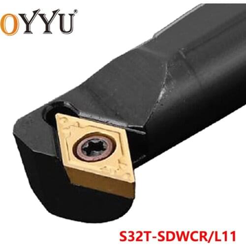 OYYU S32T-SDWCR11 S32T-SDWCL11 Boring Bar Turning Tool Shank use Carbide Inserts DCMT11 Internal Lathe Tools Cutting Holder