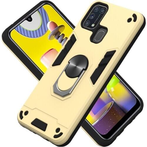 Shockproof Case For Samsung Galaxy A31 A41 A81 A91 A51 A71 Cover Magnetic Ring Armor Case For Samsung M31 A21S A21 M11 A11