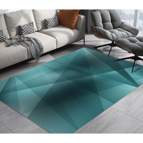 Living Room Bathroom Floor PVC Self-adhesive Mural Wallpaper Modern minimalistic abstract geometric triangle living room fashion carpet 3D floor decorative painting