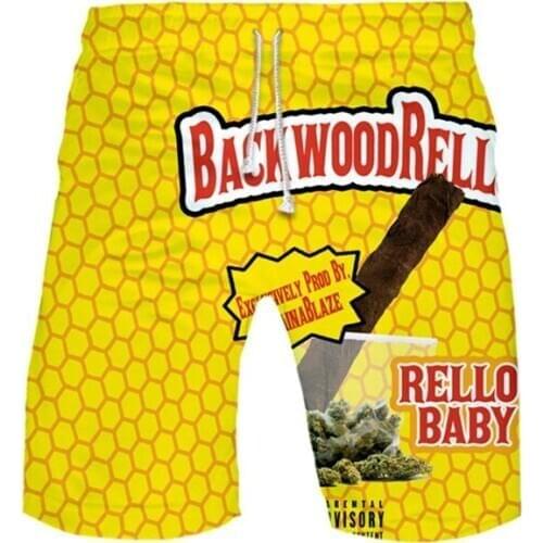 Funny Foods Backwoods Honey Berry Board Shorts Summer Quick Dry Beach Swiming Shorts Men 3d Printed Short Pants Beach clothes