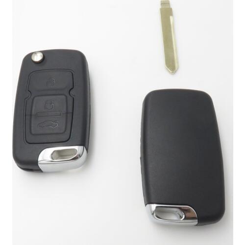 Flip Folding Key Shell Case For Geely Emgrand 7 EC7 EC715 EC718 EC7-RV EC715-RV EC718-RV Remote Key Blank NO LOGO 3 Buttons