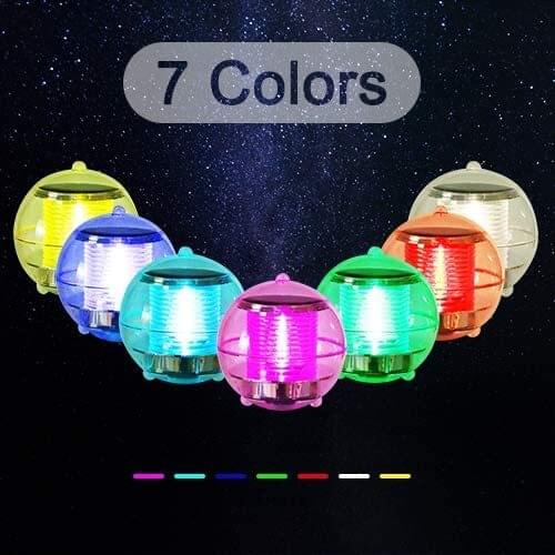 Solar Floating Pool Lights Waterproof Pond Light Colorful LED Night Lights for Garden Swimming Pool Fountain Tub Party Home Deco