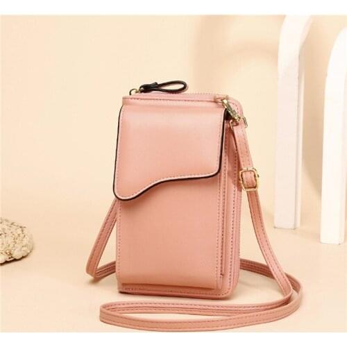 High Quality Pu Leather Small Shoulder Bag Casual Handbag Crossbody Bags For Women Phone Pocket Girl Purse Mini Messenger Bags