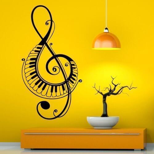 YOYOYU Vinyl Decal Window Sticker for Laptop Ipad Window Wall Car Truck Motorcycle Music Note New Fashion Vinyl Wall Art Decor