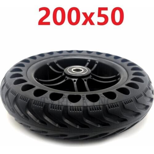 High Quality 200x50 Solid Tyre with Plastic Rim 200*50 Honeycomb Solid Wheel for Electric Scooter Parts