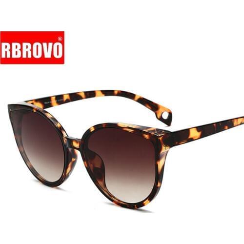 RBROVO 2021 Vintage Classic Sunglasses Women Plastic Large Frame Sun Glasses Classic Retro Outdoor Oculos De Sol Gafas UV400