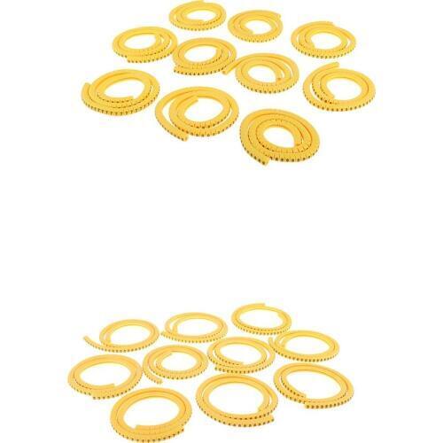 2000x Yellow Cable Markers Marker Number Tag Label No. 0~9 1.5mm²&2.5mm²