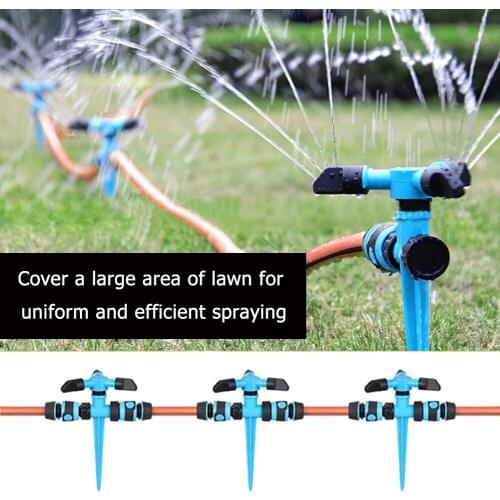 360 Degree Rotating Garden Water Sprinkler Ground Insertion Irrigation Sprayer Garden Agriculture Irrigation Water Sprinklers