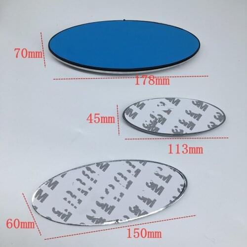 ABS Silver Blue Hood Bonnet Grill Front Rear Trunk Tail Bumper Boot Mark Car Styling Emblem Logo Badge For Ford Auto Accessories