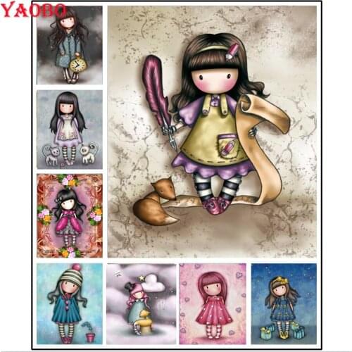 Diamond Painting Cartoon Girl 5d Diy Handmade Embroidery Kits Full Square/Round Home Decoration Diamond Arts Childrens Gifts