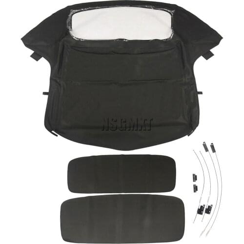 AP03 54318411121 Convertible Soft Top Replacement & Plastic window Black Twill for BMW Z3 1996-2002