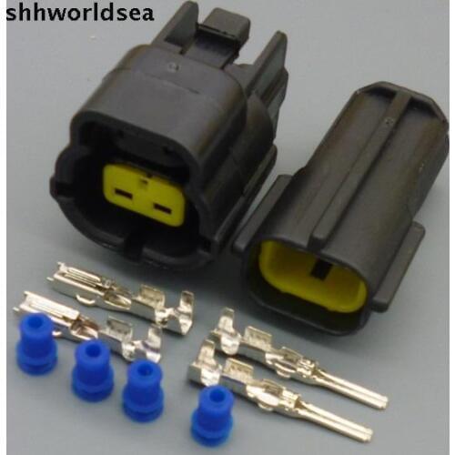 Shhworldsea 174352-2 174354-2 Automotive Connector For Mazda RX7 FD Intake Air Temp (IAT) Sensor Connector Engine Room Position