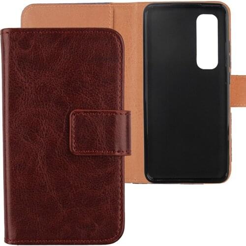 For Xiaomi Mi Note 10 Lite Case 6.47 inch Solid Color Leather Flip Wallet Cover For Xiaomi Mi Note 10 Lite Phone Case Coque