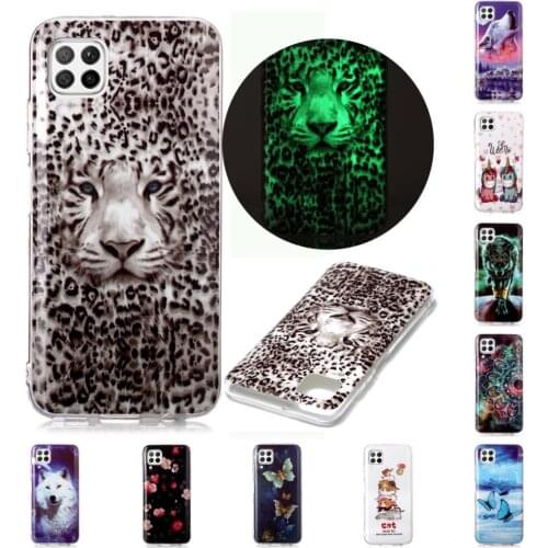 Wolf Luminous TPU Protector Cover For cellular Samsung A01 Celular sFor Hoesje Samsung Galaxy case A10S A11 A10 Phones Cases