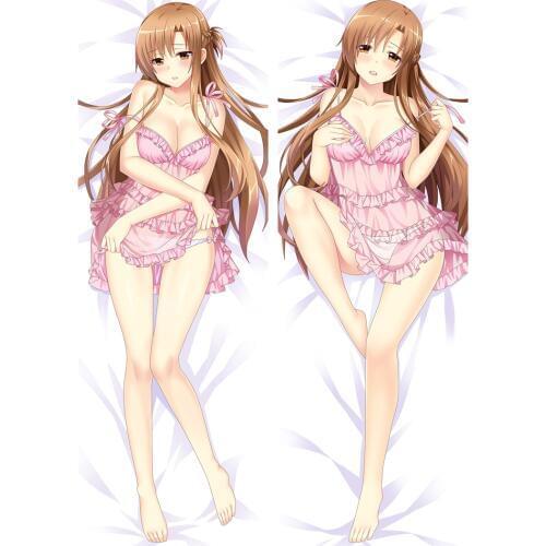 Anime Cartoon Sword Art Online Hugging Peach Skin 2 Way Pillow Case Pillow Cover Pilllowcase Gift 86118