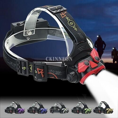 DHL 20PCS 300000LM T6 4 Modes Waterproof LED Zoom Headlamp Headlight Head Lamp Torch USB for Outdoor Camping