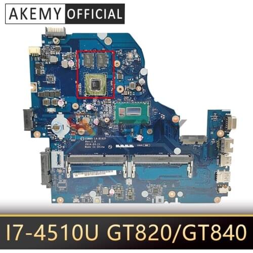 For ACER E1-572 V3-572G E5-531 E5-571G laptop motherboard LA-B162P LA-B991P mlc11.004 CPU I7 4510U GPU GT820/GT840 Mainboard