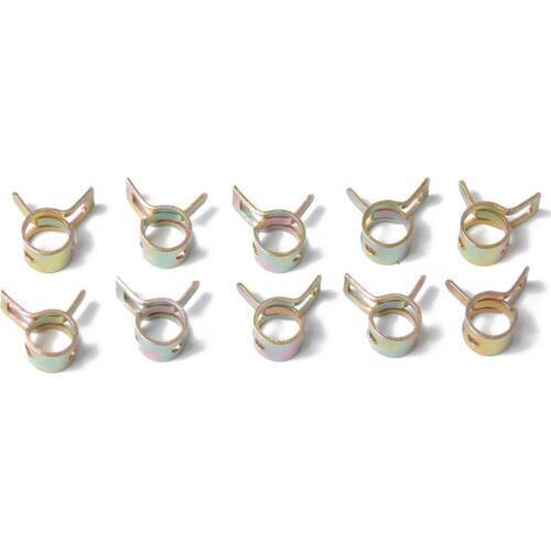 145 Pieces Motorcycle ATV Fuel Line Hose Tube Spring Clips Clamps, 6/8/9/10/11/12/14/15/17/18/20mm