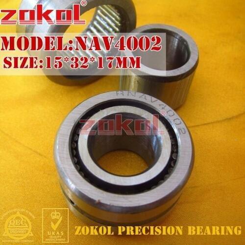 ZOKOL NAV4002 Full bore needle roller bearing with inner ring 15*32*17mm