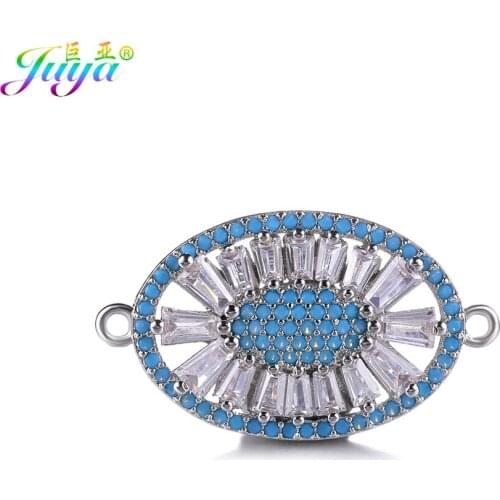 Luxury Jewelry Making Components Gold/Rose Gold Oval Charm Connectors Accessories For Women Bracelets Earrings DIY Making