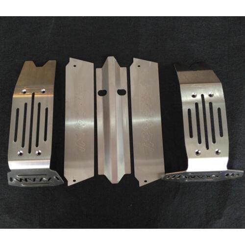 Lightweight all-metal stainless steel chassis armor Chassis protection plate for 1/5 TRAXXAS X-MAXX
