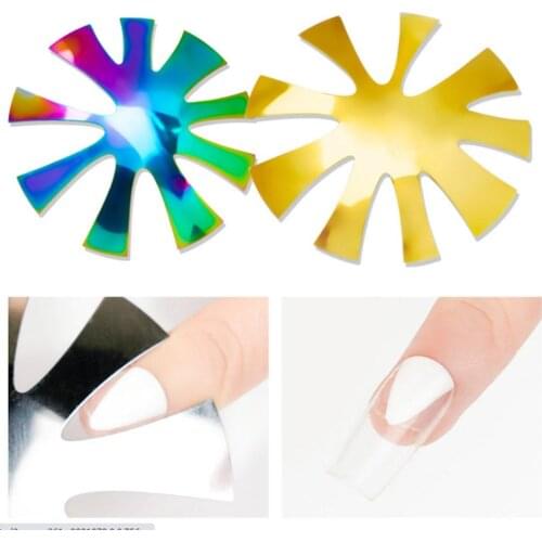 Easy French Smile Cut V Line Almond Shape Tips Manicure Edge Trimmer Nail Cutter Acrylic Pink White French Nails Cutter Tool