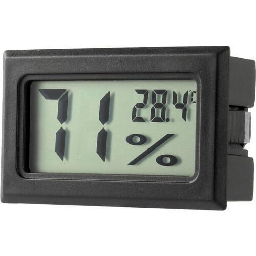 Mini Digital LCD Temperature Sensor Humidity Meter Thermometer Hygrometer Measuring Gauge White/Black
