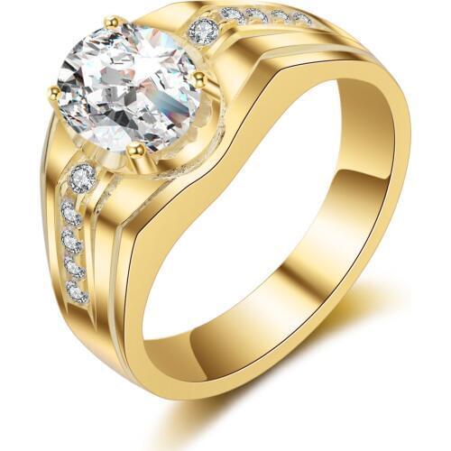 Genuine high quality Local tycoon Puls carat simulation Moissanite wedding got engaged Ring men Free shipping MJZ032