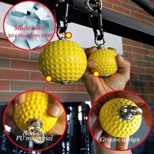 Climbing Pull Up Power Ball Cannonball Grips for Straps Finger ForearmTrainer Strength Arm Muscles Barbells Fitness Workout