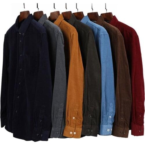 Мужские вельветовые рубашки NEFEILIKE China At AliExpress