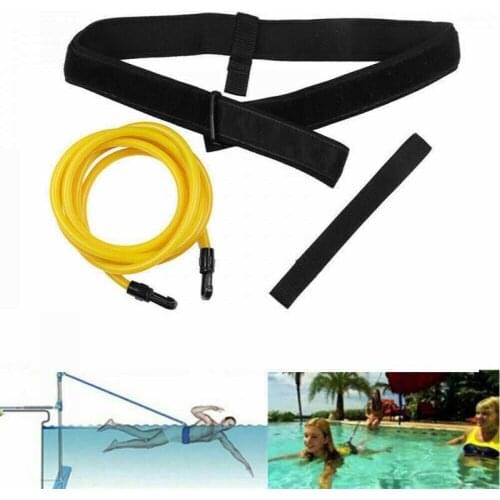 New Swimming Training Belts Training Use Swim Strap Band Latex Tube Sets Traction Resistance Swimming Training Device Solid 2020