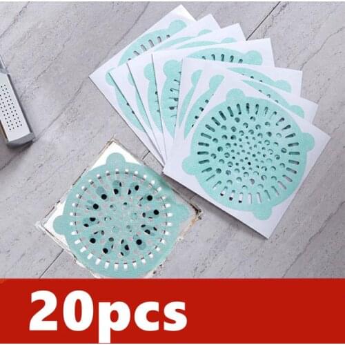 Disposable Bathroom Sewer Outfall Sink Drain Hair Strainer Stopper Filter Sticker Home Supplies Anti-Blocking Strainer Sticker