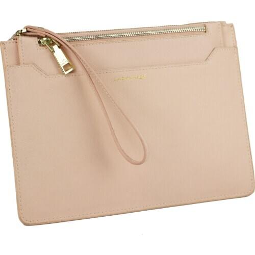 New Customized Letters Small Leather Pouch Genuine Saffiano Leather Phone Bag Small Hand Bag Clutch Phone Wallet For Girls