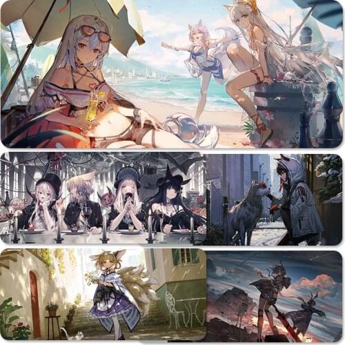Anime Arknights Waterproof Desk Mat Mouse Pad Computer Keyboard Table Pad Large Gaming High Quality Mouse Pad