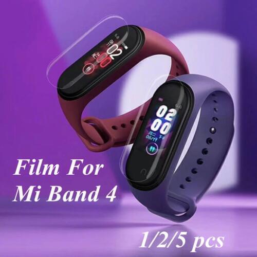 Mi band 4 5pcs 2pcs 1pc Screen Film protective Film Protector for Xiaomi Mi band 4 Anti Scratch Mi band4 Bracelet Miband 4