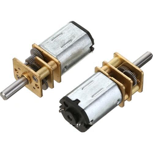 1pc N20 30/600/1000/1200RPM DC3/6/12V Micro DC Geared Motor Powerful Electric Mini Deceleration Gear Reducer Motors Mayitr