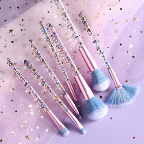 7Pc Professional Makeup Brushes Set Beauty Fan Powder Brush Eyeshadow Contour Face Cosmetic Blush for Make Up Tools Maquiagem