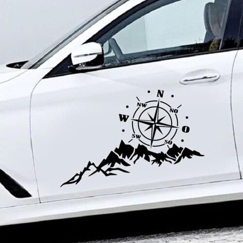 Car Stickers Auto Tree Mountain SUV Off-road RV Camper Car-Styling Vinyl Decals Sticker Auto Body Sticker Decor Accessories