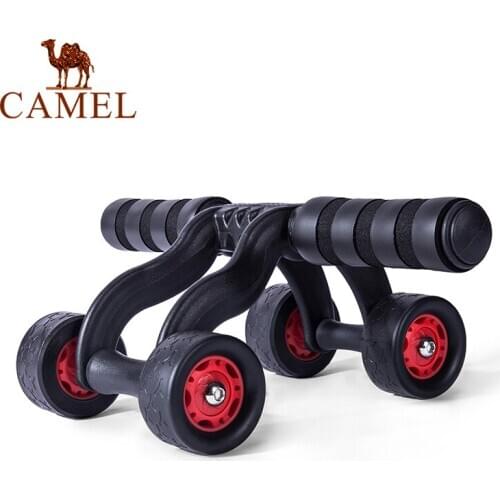 CAMEL AB Roller Double-Wheel Abdominal No Noise Home Equipment Fitness Muscle Builder Body Building Training Four-Wheeled