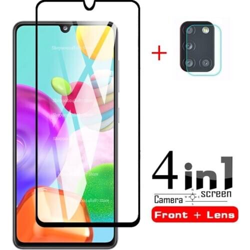 For samsung a41 Glass 4 in 1 Camera lens tempered Glass For samsung galaxy a41 2020 a 41 a415F screen protector protective Film