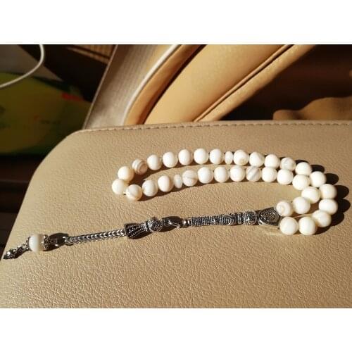 Islamic 100% natural seashell muslim prayer beads Rosary tasbih misbaha tasbeeh sibha masbaha tespih subha gift