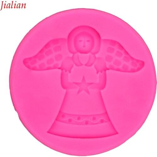 Jialian Angel baby Silicone Chocolate Mould Fondant Cake Decoration Sugar Craft Tools Soap mold Gumpaste Candy FT-0952