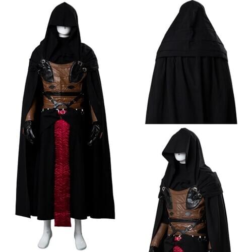 Darth Revan Cosplay Costume Uniform Cloak Outfit Full Set Adult Halloween Carnival Costume Men