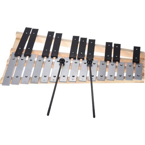 25 Note Glockenspiel Xylophone Educational Musical Instrument Percussion Gift with Carrying Bag