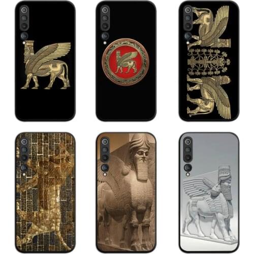 Lamassu Assyrian Winged Lion And Winged Bull Phone Case For Xiaomi Mi Note 10 Lite Mi 9T Pro xiaomi 10 CC9 9SE