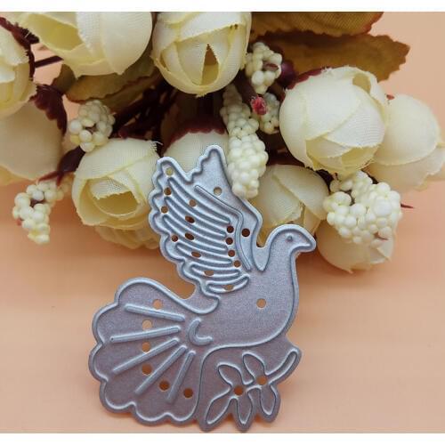 Peace Peaceful Dove with leaves Olive 2018 New Cutting Dies Scrapbooking Dies Metal Embossing Stamps and die for Card Making DIY