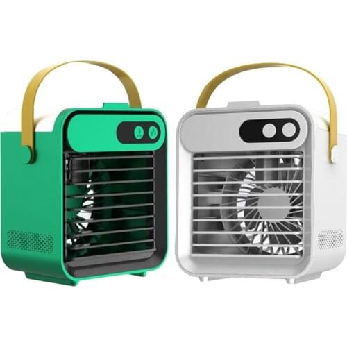 Portable Air Cooler, Mini Handle Evaporative Personal Rechargeable Air Conditioner, 3 Speed,for Room, Home,Office