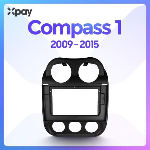 XPAY 10.1-inch 2din car radio dashboard For JEEP Compass 1 2009-2015 stereo panel for mounting car panel dual Din CD DVD frame