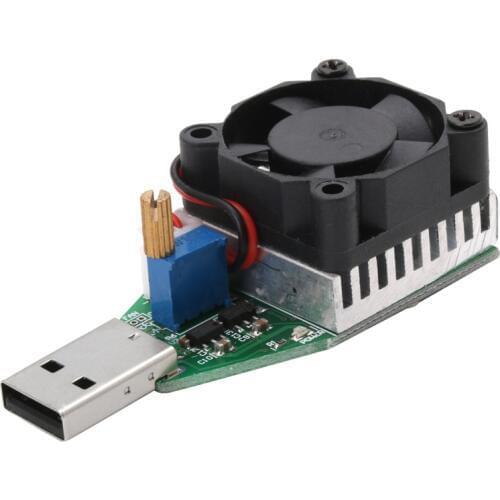 DC 3.7~13V USB 15W Adjustable Constant Current Electronic Load Discharger
